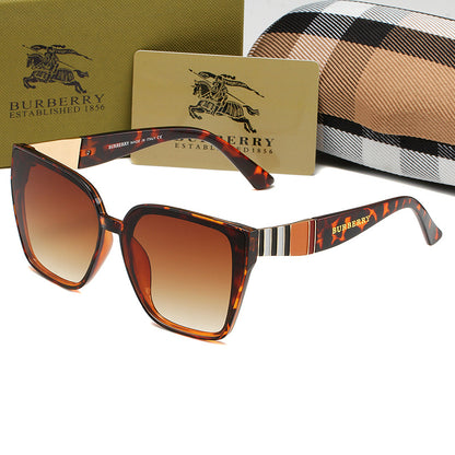 BURBERRY BB CLASSIC STRIPED SUNGLASSES – FULL SET – 1:1 HIGH END