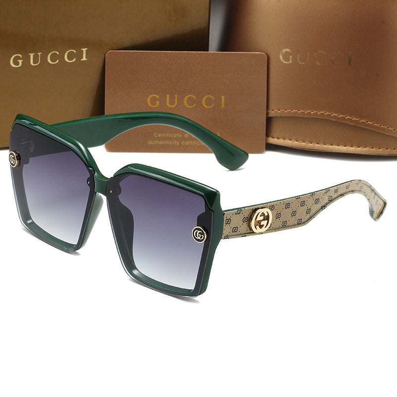 GUCCI OVERSIZED GEOMETRIC SUNGLASSES – FULL SET – 1:1 HIGH END