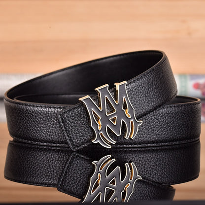 AMIRI MA LOGO RETRO LYCHEE LEATHER BELT– 1:1 HIGH END