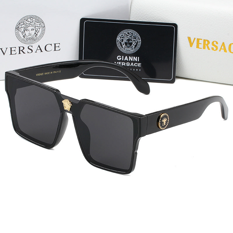 VERSACE GEOMETRIC SHIELD SUNGLASSES – FULL SET – 1:1 HIGH END