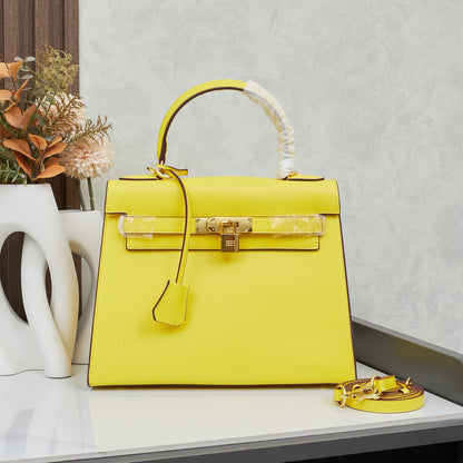 HERMÈS SCHULTERTASCHE KELLY 28CM FEU RETOURNE GOLD - 1:1 HIGH END