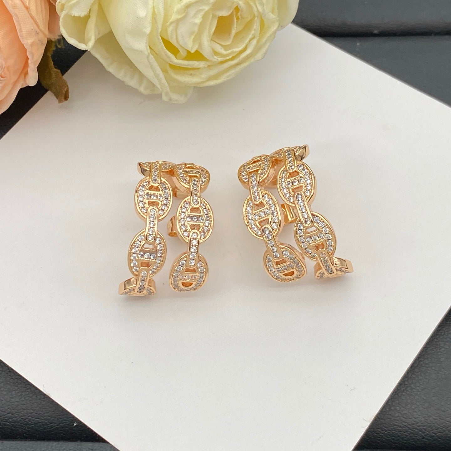 HERMÈS CHAINE D'ANCRE EARINGS – Full Set  - 1:1 HIGH END