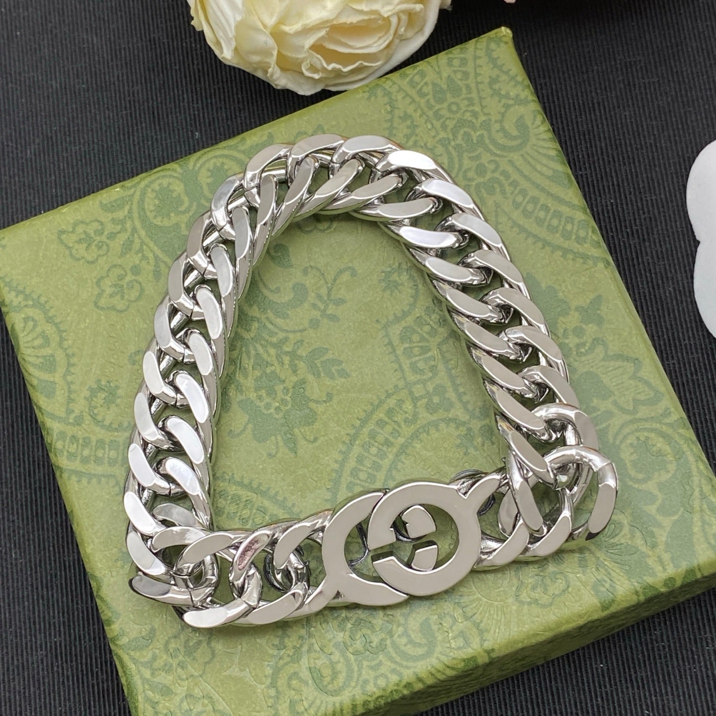 GUCCI INTERLOCKING G CHAIN BRACELET – FULL SET - 1:1 HIGH END