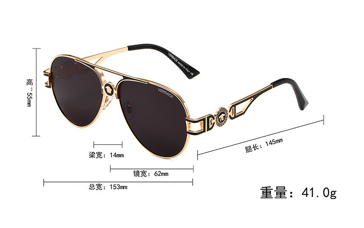 VERSACE LION HEAD SQUARE FRAME GLASSES – FULL SET – 1:1 HIGH END