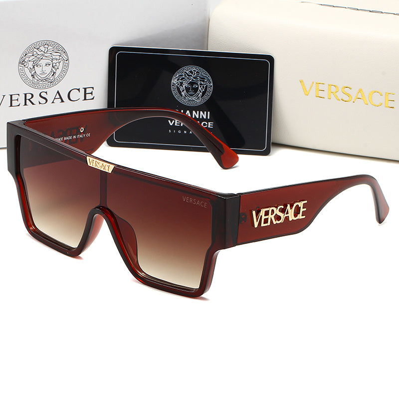 VERSACE OVERSIZED SHIELD SUNGLASSES – FULL SET – 1:1 HIGH END