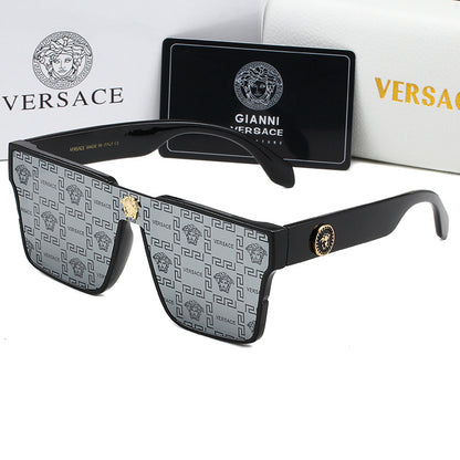VERSACE GEOMETRIC SHIELD SUNGLASSES – FULL SET – 1:1 HIGH END