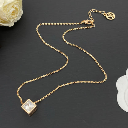 LOUIS VUITTON LV CUBE NECKLACE – FULL SET - 1:1 HIGH END