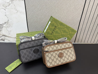 GUCCI GG SUPREME MINI SHOULDER BAG – FULL SET – 1:1 HIGH END