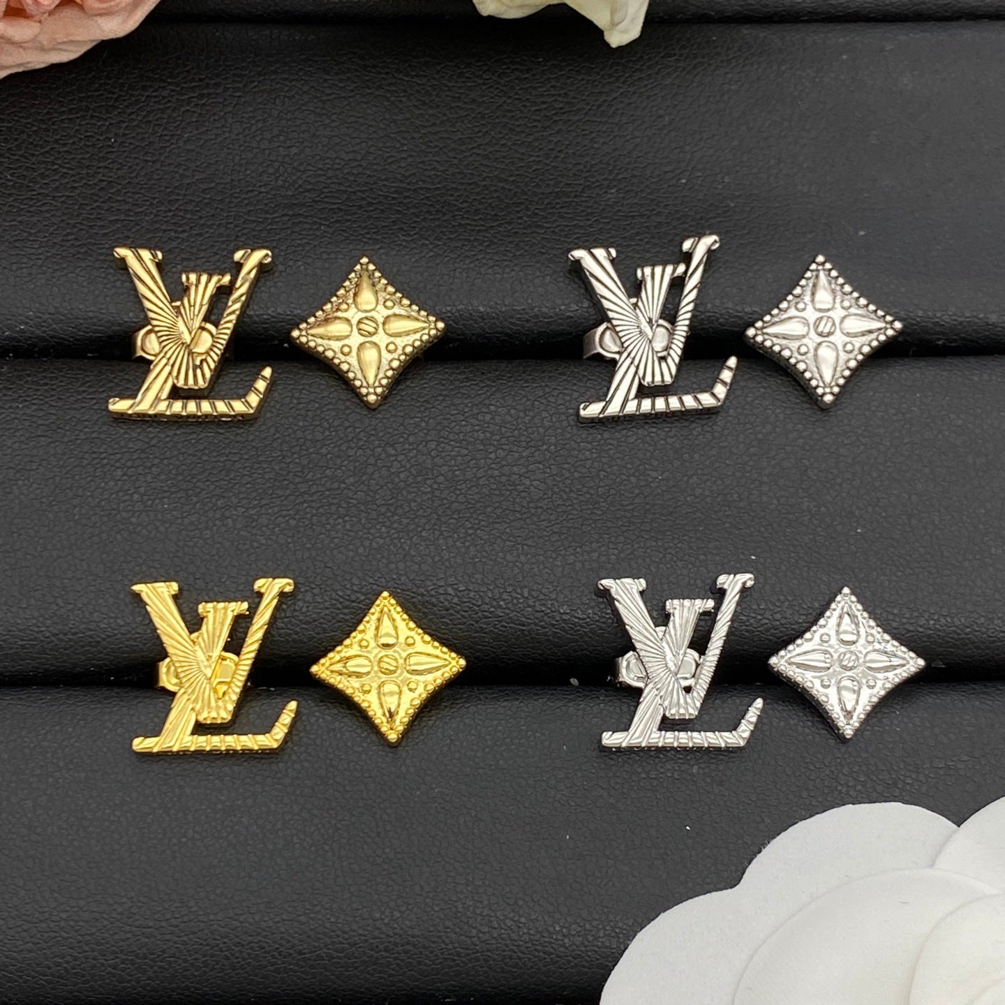 LOUIS VUITTON LV HERITAGE EARRINGS – Full Set - 1:1 HIGH END