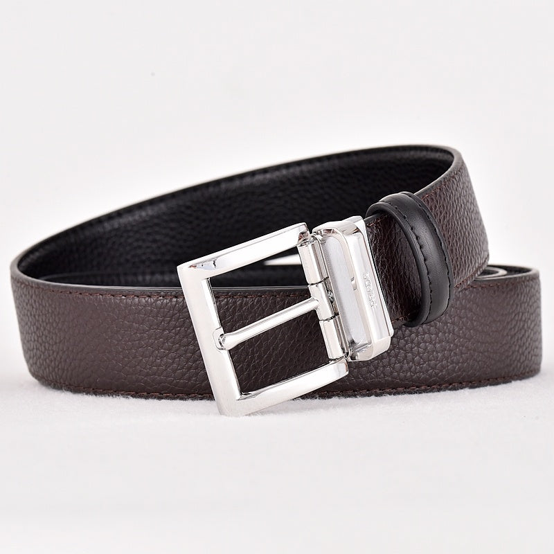PRADA BUSINESS RETRO PIN BUCKLE LEATHER BELT COLLECTION – FULL SET – 1:1 HIGH END