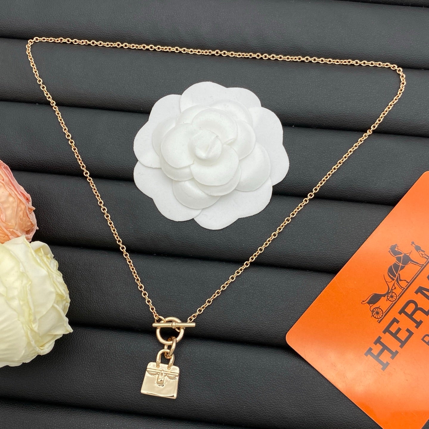 HERMÈS AMULETTES BIRKIN PENDANT NECKLACE – Full Set - 1:1 HIGH END