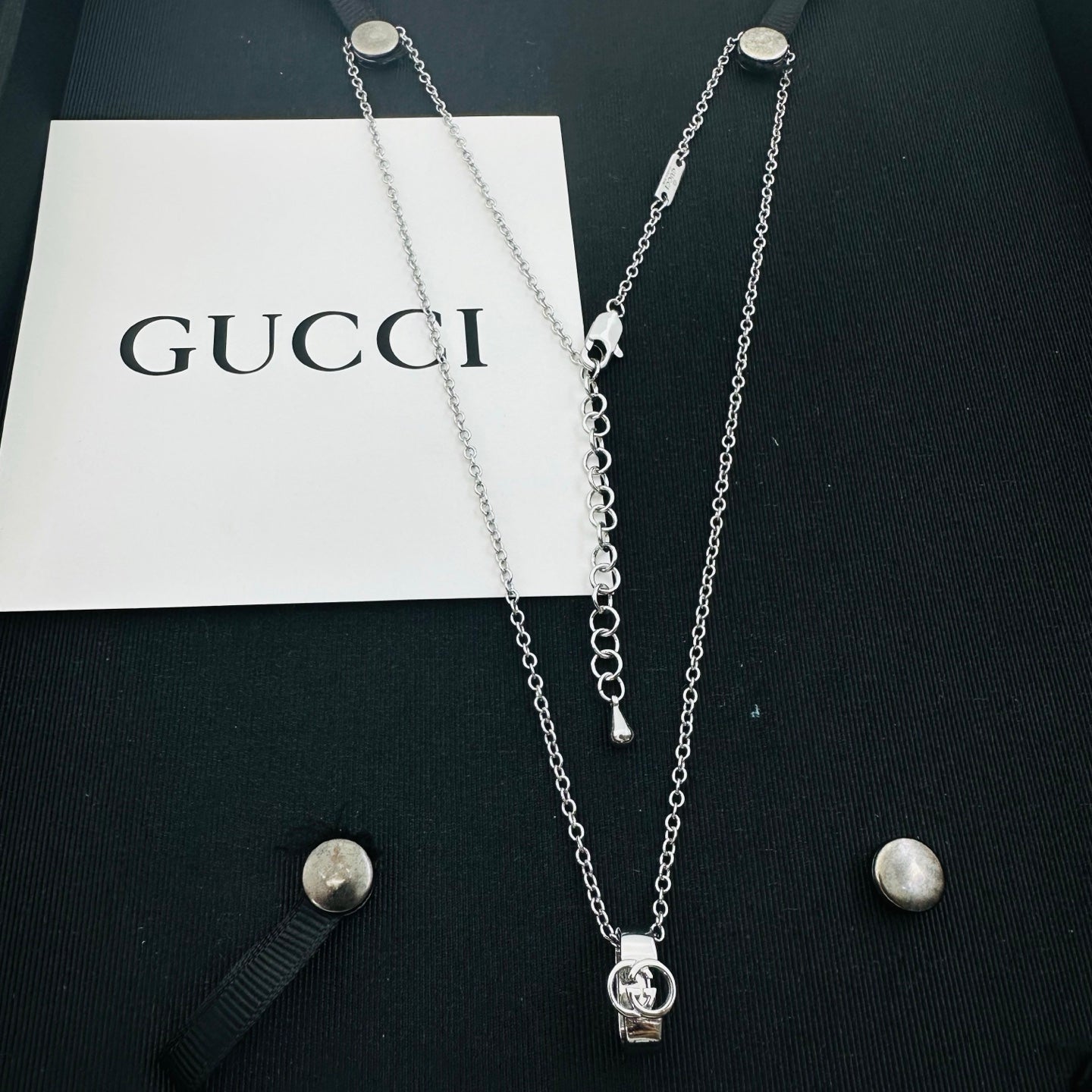 GUCCI INTERLOCKING G NECKLACE – Full Set - 1:1 HIGH END