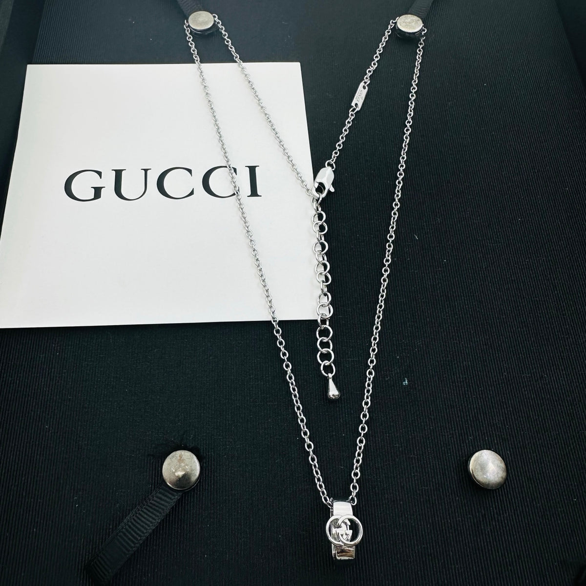 GUCCI INTERLOCKING G NECKLACE – Full Set - 1:1 HIGH END