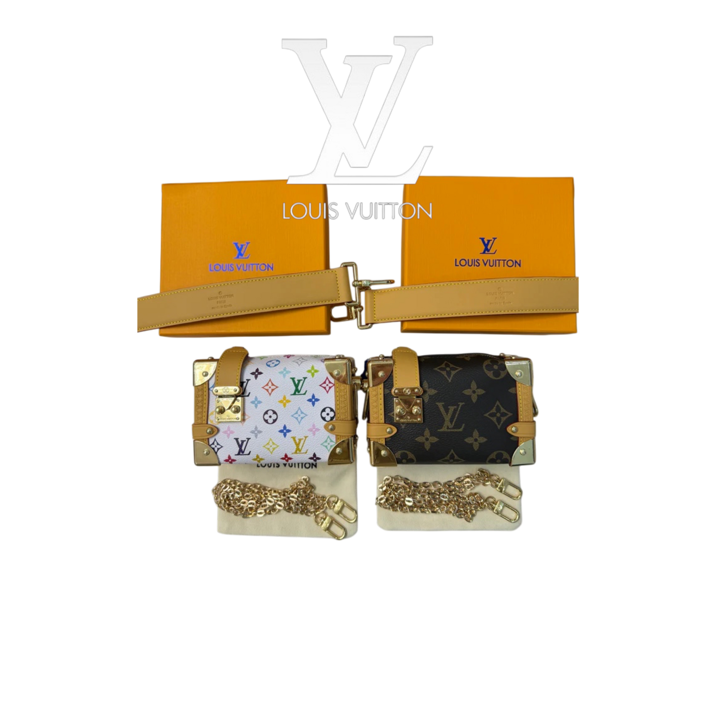LOUIS VUITTON PETITE MALLE HANDTASCHEN – Full Set  - 1:1 HIGH END