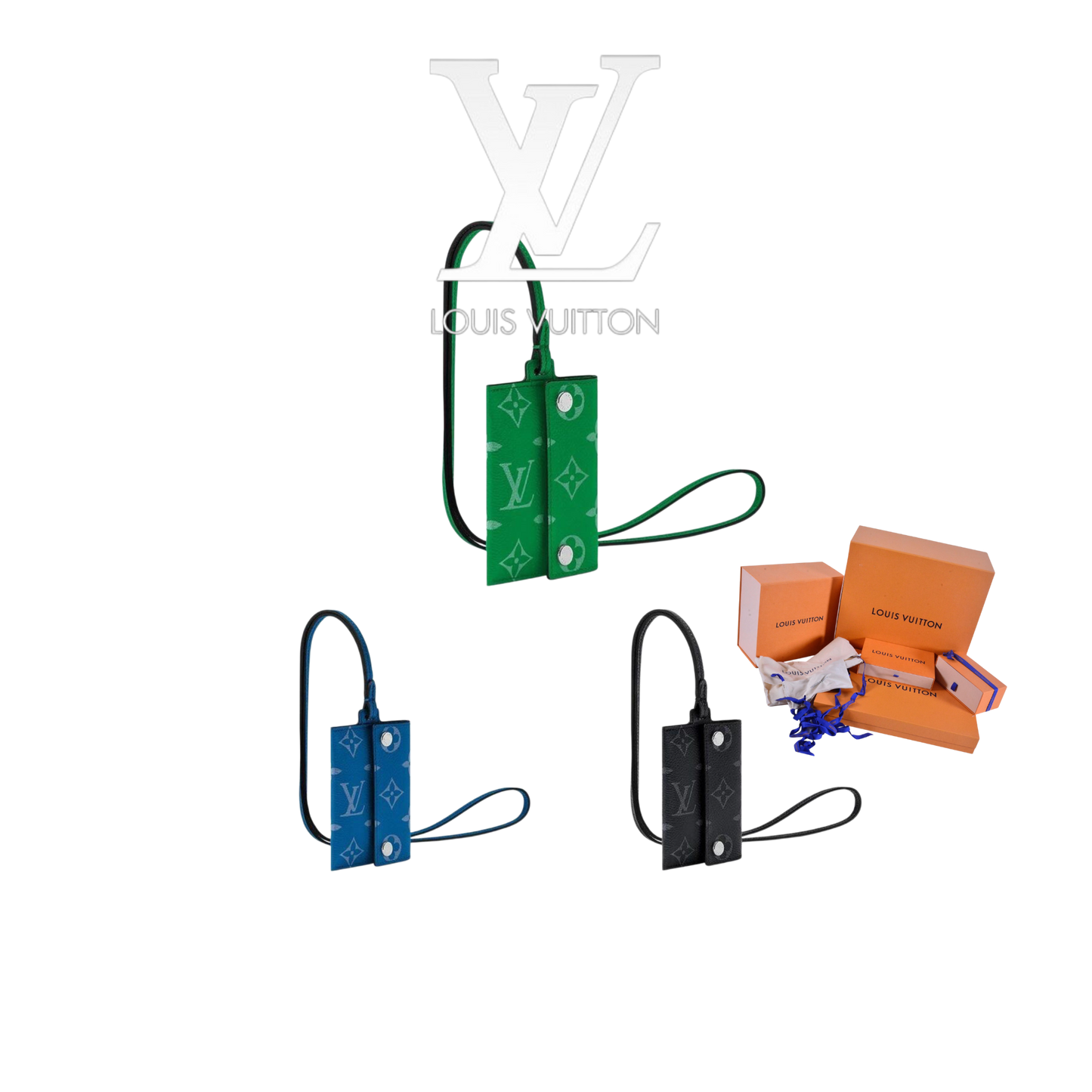 LOUIS VUITTON CARDHOLDER NECKLACE – Full Set  - 1:1 HIGH END