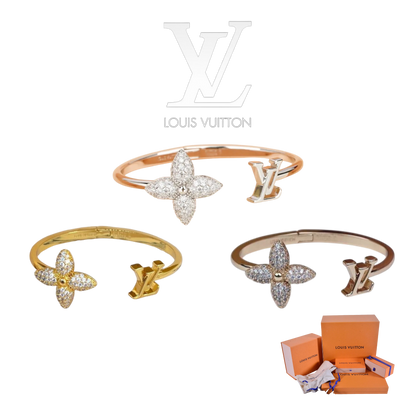 LOUIS VUITTON LOUISETTE SIGNATURE STRASS BRACELET – Full Set  - 1:1 HIGH END