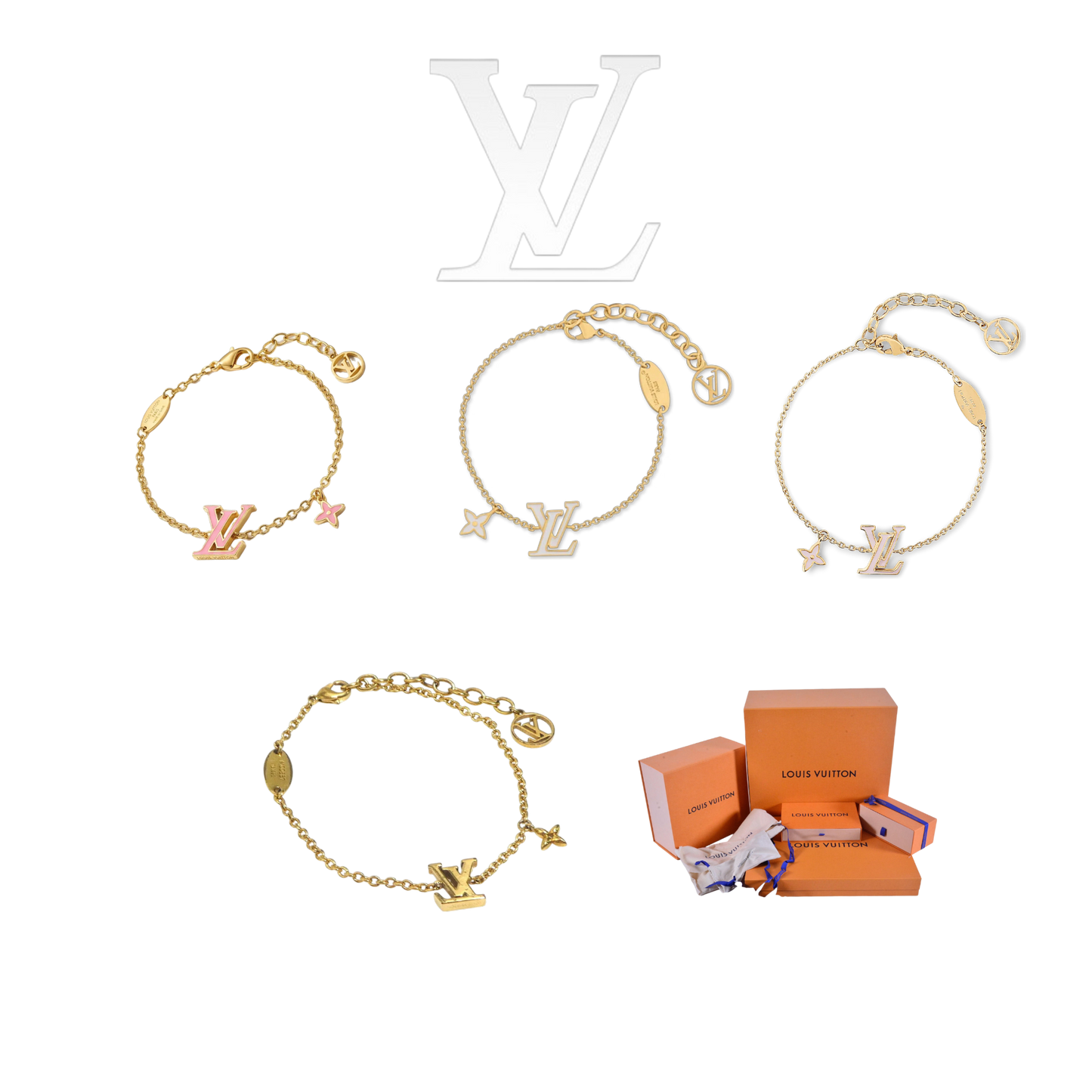 LOUIS VUITTON ICONIC ENAMEL BRACELET – Full Set  - 1:1 HIGH END