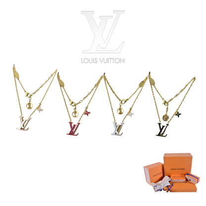LOUIS VUITTON ICONIC ENAMEL NECKLACE – Full Set  - 1:1 HIGH END
