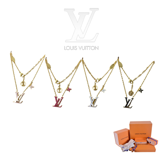 LOUIS VUITTON ICONIC ENAMEL NECKLACE – Full Set  - 1:1 HIGH END
