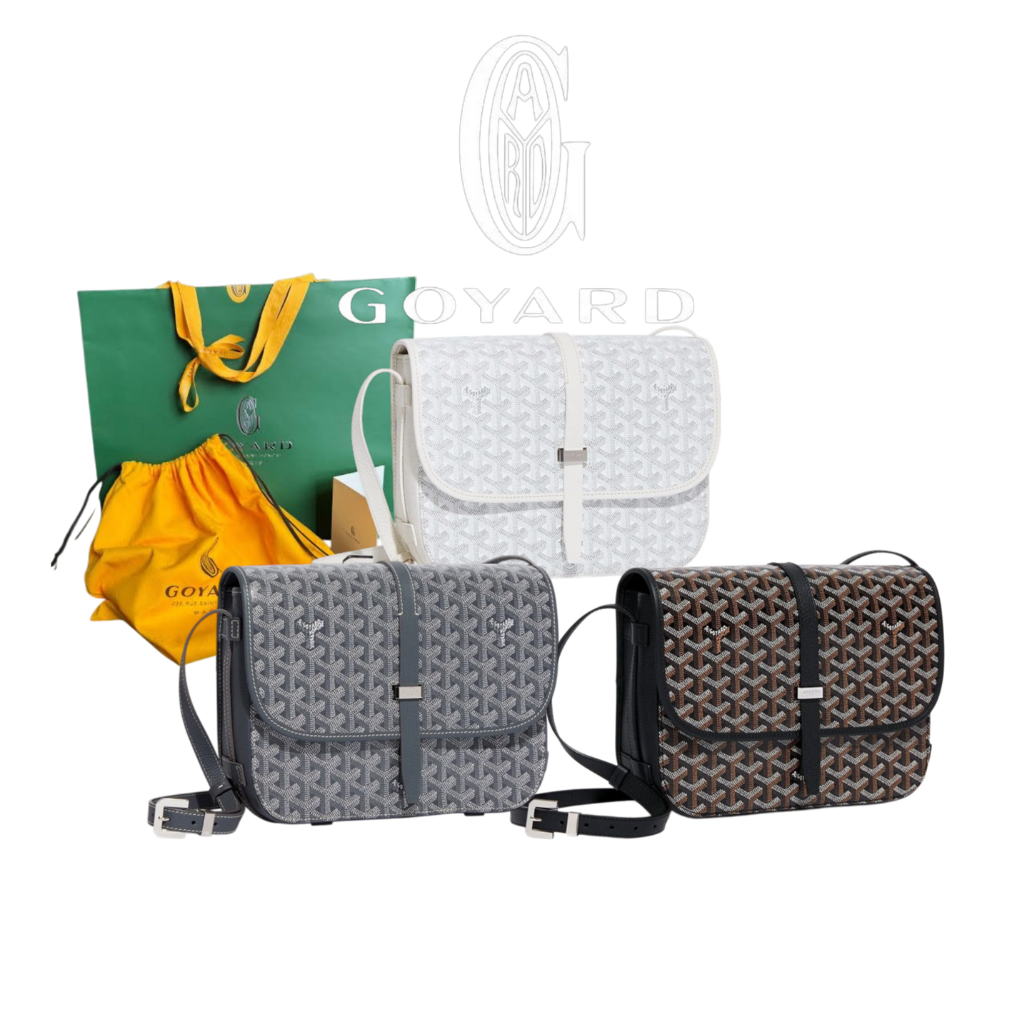 GOYARD BELVEDERE MM TASCHE – Full Set  - 1:1 HIGH END