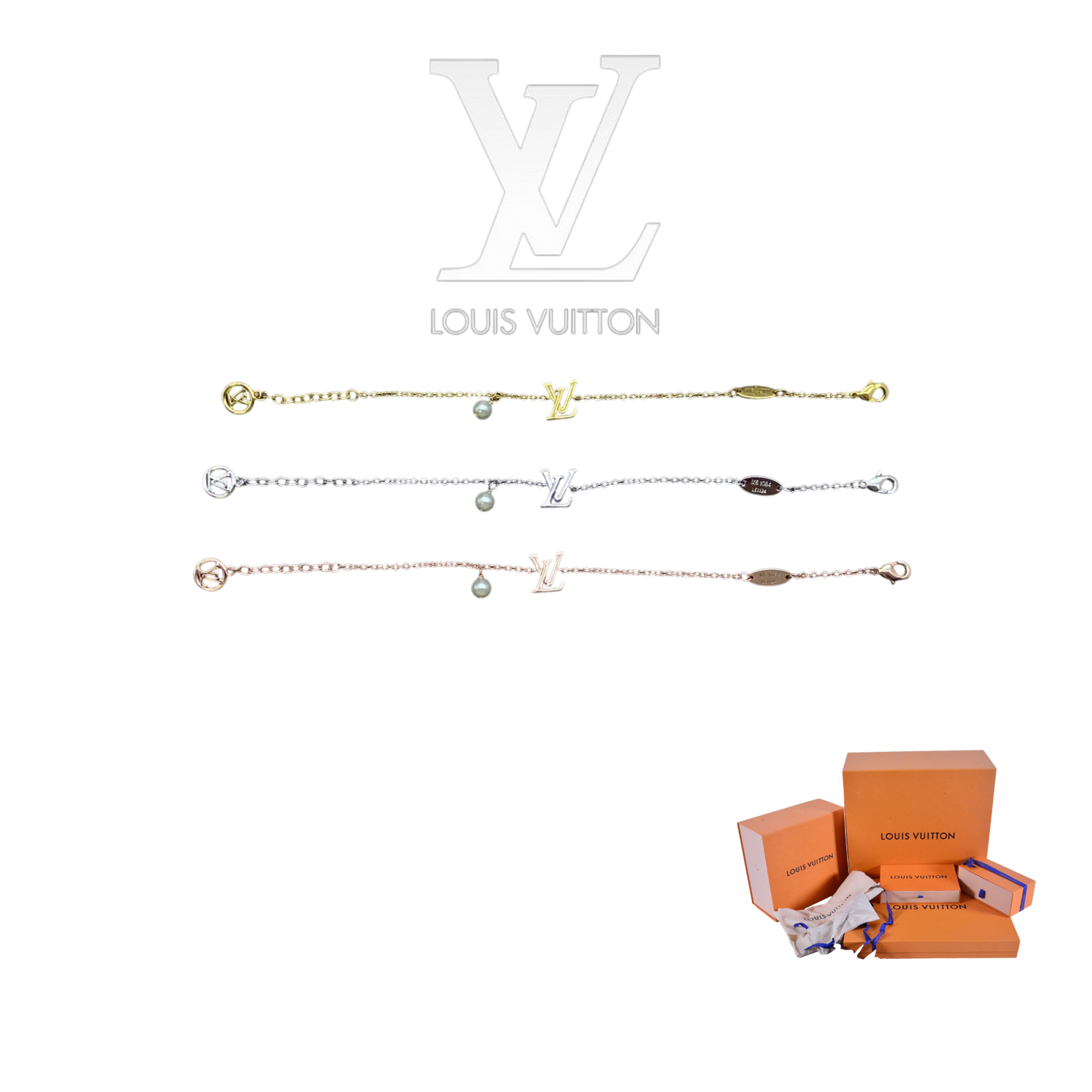 LOUIS VUITTON ICONIC ENAMEL BRACELET – Full Set  - 1:1 HIGH END