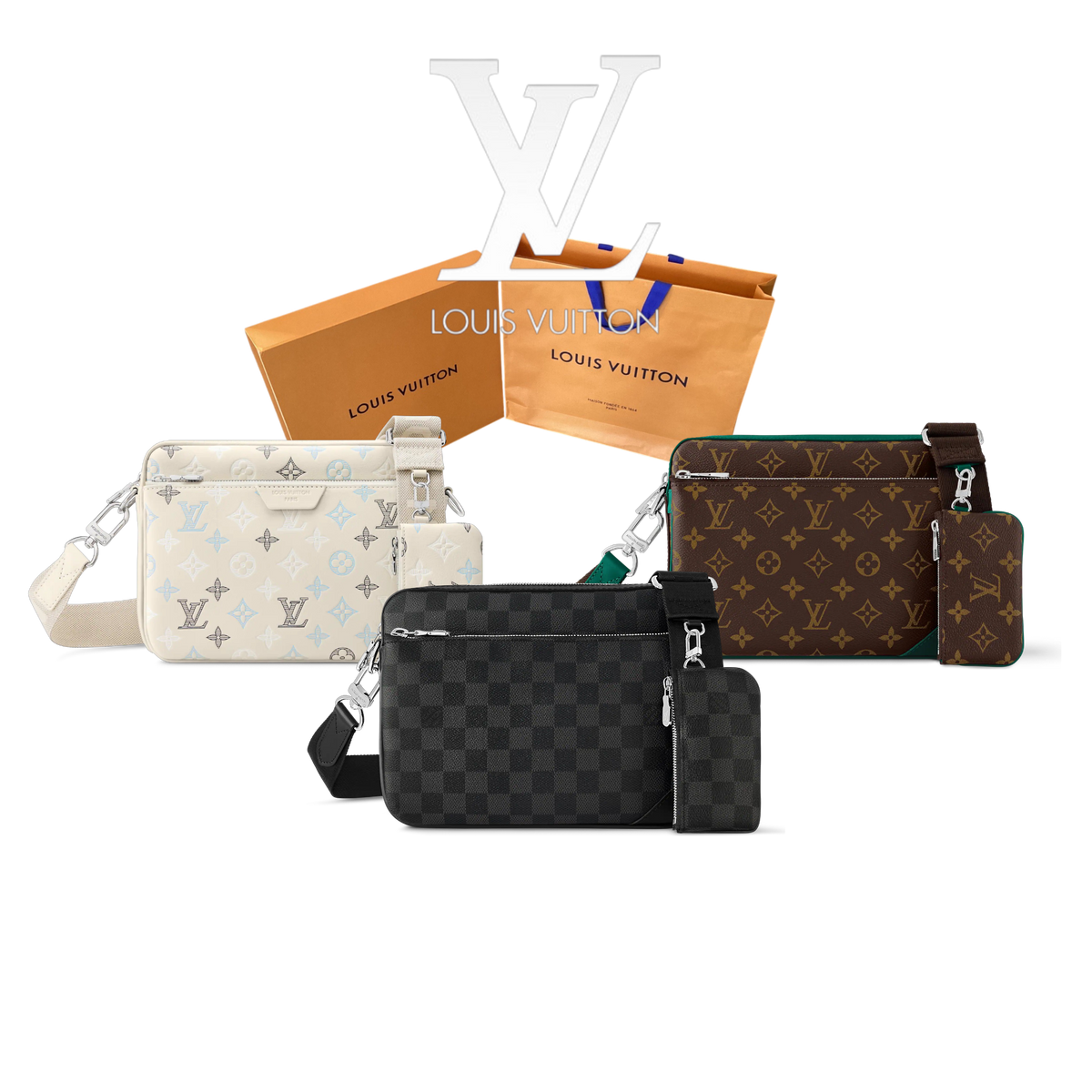 LOUIS VUITTON TRIO MESSENGER – Full Set  - 1:1 HIGH END
