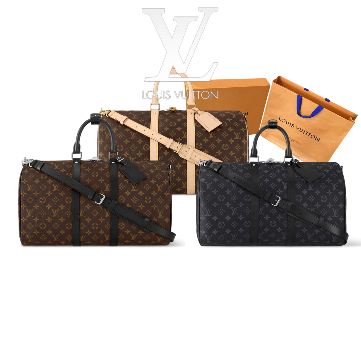 LOUIS VUITTON KEEPALL BANDOULIÈRE 45 – Full Set  - 1:1 HIGH END