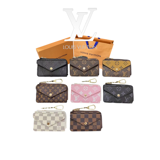 LOUIS VUITTON LEATHER CARDHOLDER ZIPPER – Full Set  - 1:1 HIGH END