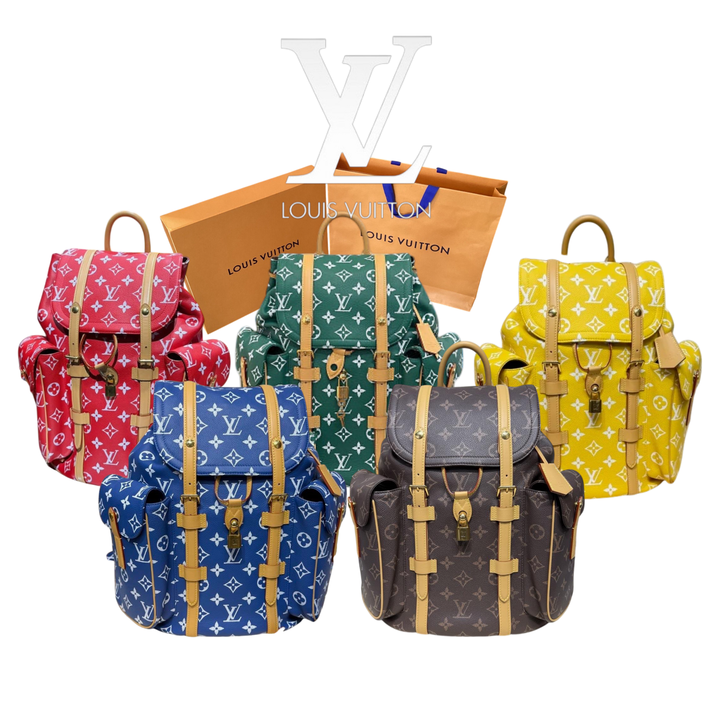 LOUIS VUITTON BACKPACK CHRISPOTHER – Full Set  - 1:1 HIGH END