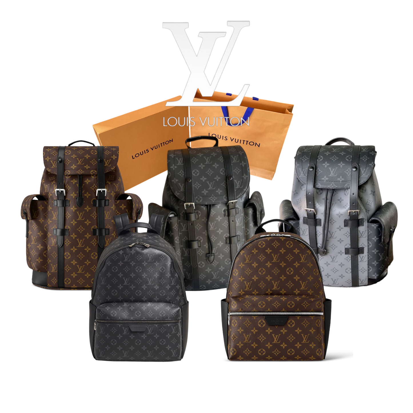 LOUIS VUITTON BACKPACK CHRISPOTHER – Full Set  - 1:1 HIGH END
