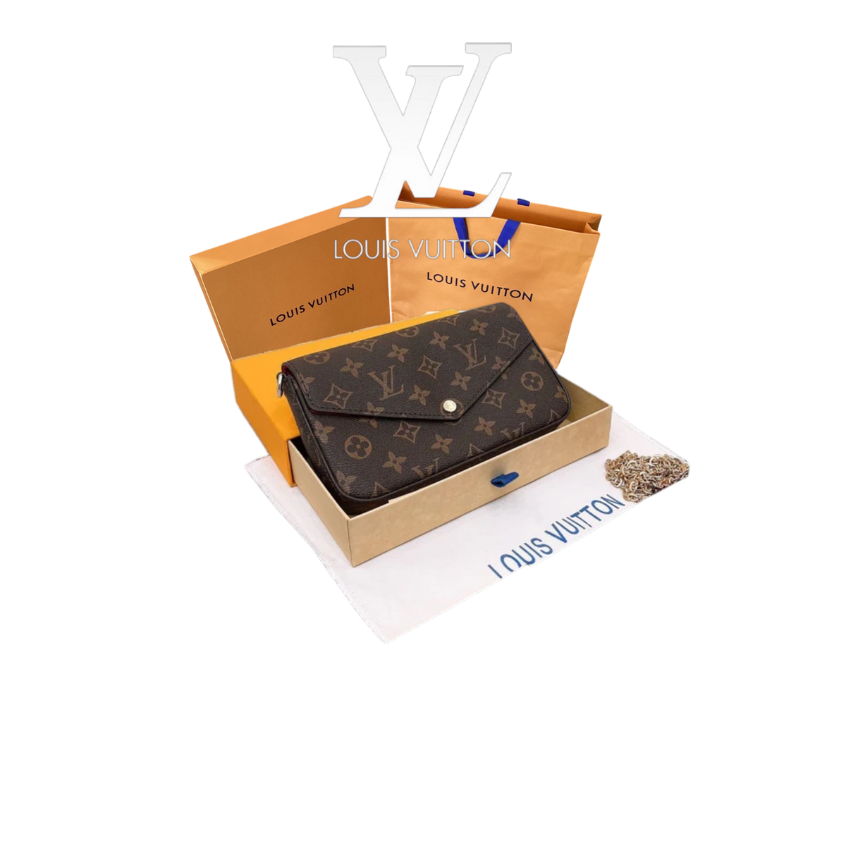 LOUIS VUITTON POCHETTE FÉLICIE – Full Set  - 1:1 HIGH END