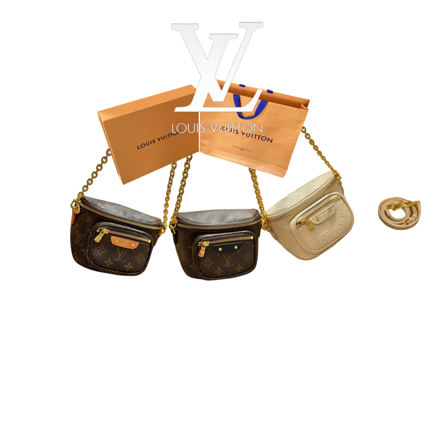 LOUIS VUITTON MINI BUMBAG – Full Set  - 1:1 HIGH END