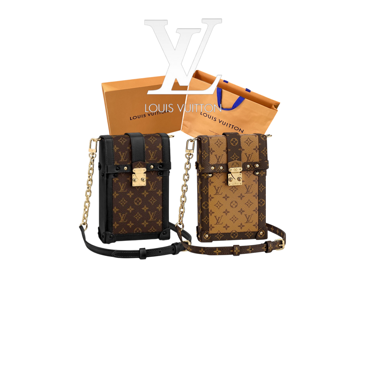 LOUIS VUITTON TRUNK VERTICAL – Full Set  - 1:1 HIGH END
