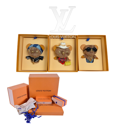 LOUIS VUITTON  BEAR BAG CHARM – Full Set  - 1:1 HIGH END