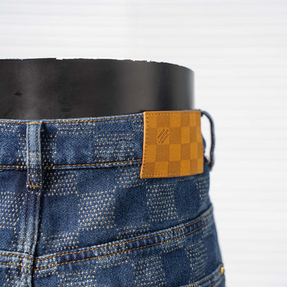 LOUIS VUITTON LV DAMIER MONOGRAM DENIM SKATE PANTS – 1:1 HIGH END