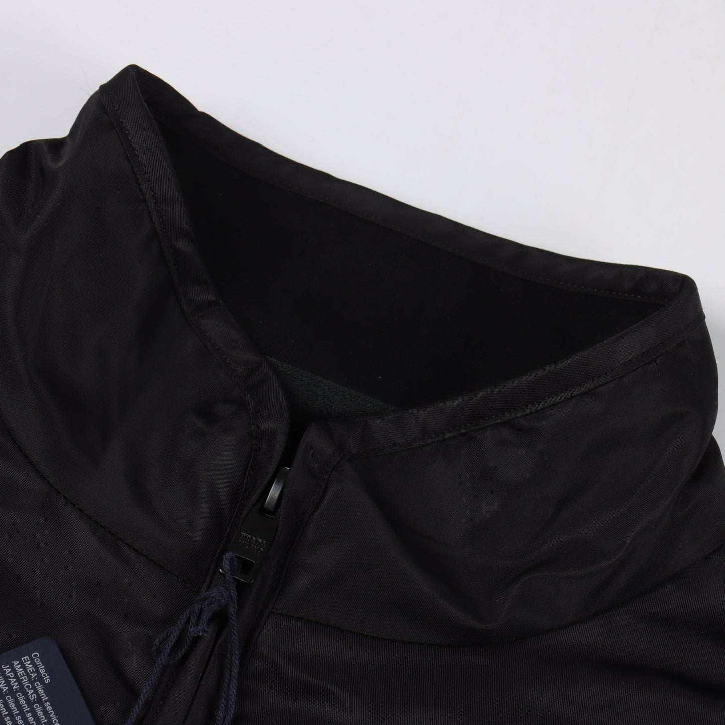 PRADA RE-NYLON ZIP JACKET - SCHWARZ/BLAU – MODEL 1 (S–XL) – mit Tags – 1:1 HIGH END