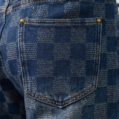 LOUIS VUITTON LV DAMIER MONOGRAM DENIM SKATE PANTS – 1:1 HIGH END