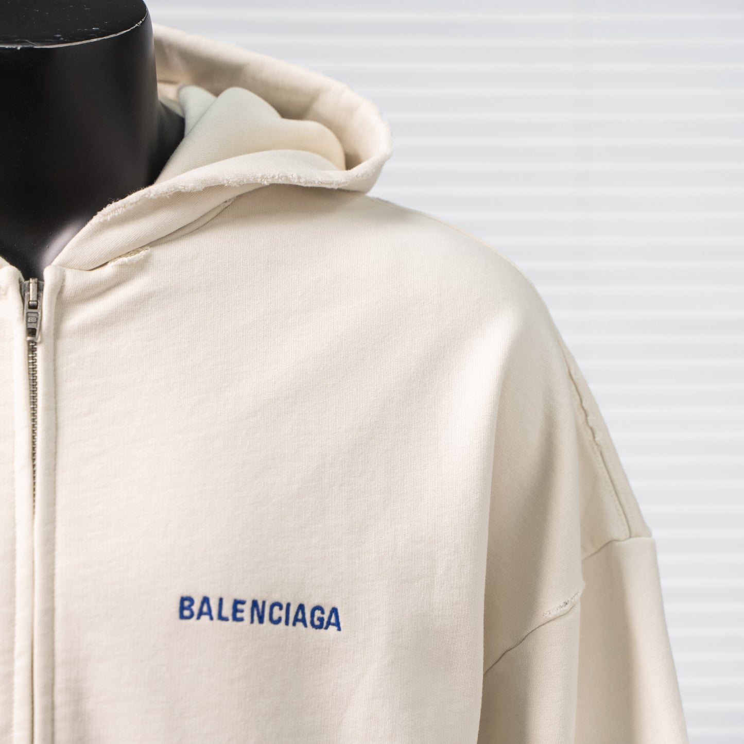 BALENCIAGA EMBROIDERED LOGO ZIP HOODIE – 1:1 HIGH END