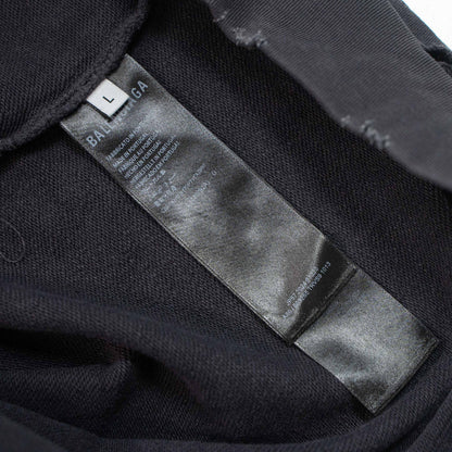BALENCIAGA DISTRESSED LIQUID LOGO HOODIE – 1:1 HIGH END
