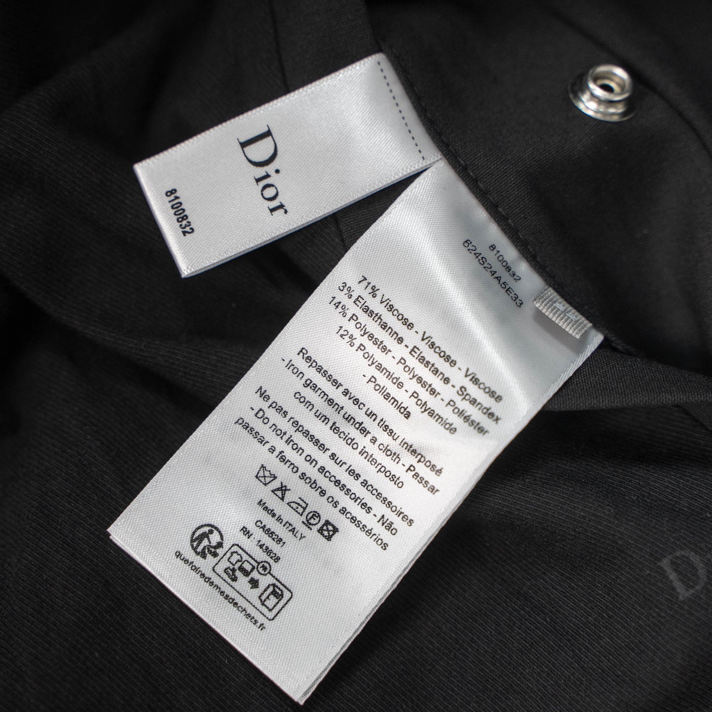 DIOR CD ZIP-UP COLLAR JACKET – 1:1 HIGH END