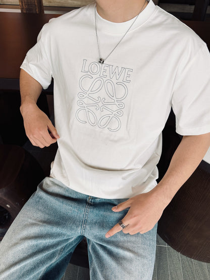LOEWE T-SHIRT - SCHWARZ / WEIß - SUPER CLONE 260g