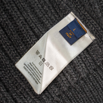 LOUIS VUITTON SHEARLING COLLAR KNIT ZIP JACKET – 1:1 HIGH END
