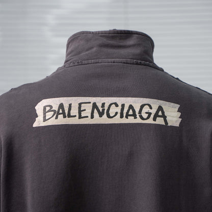 BALENCIAGA BLCG HALF-ZIP HIGH COLLAR SWEATSHIRT – 1:1 HIGH END