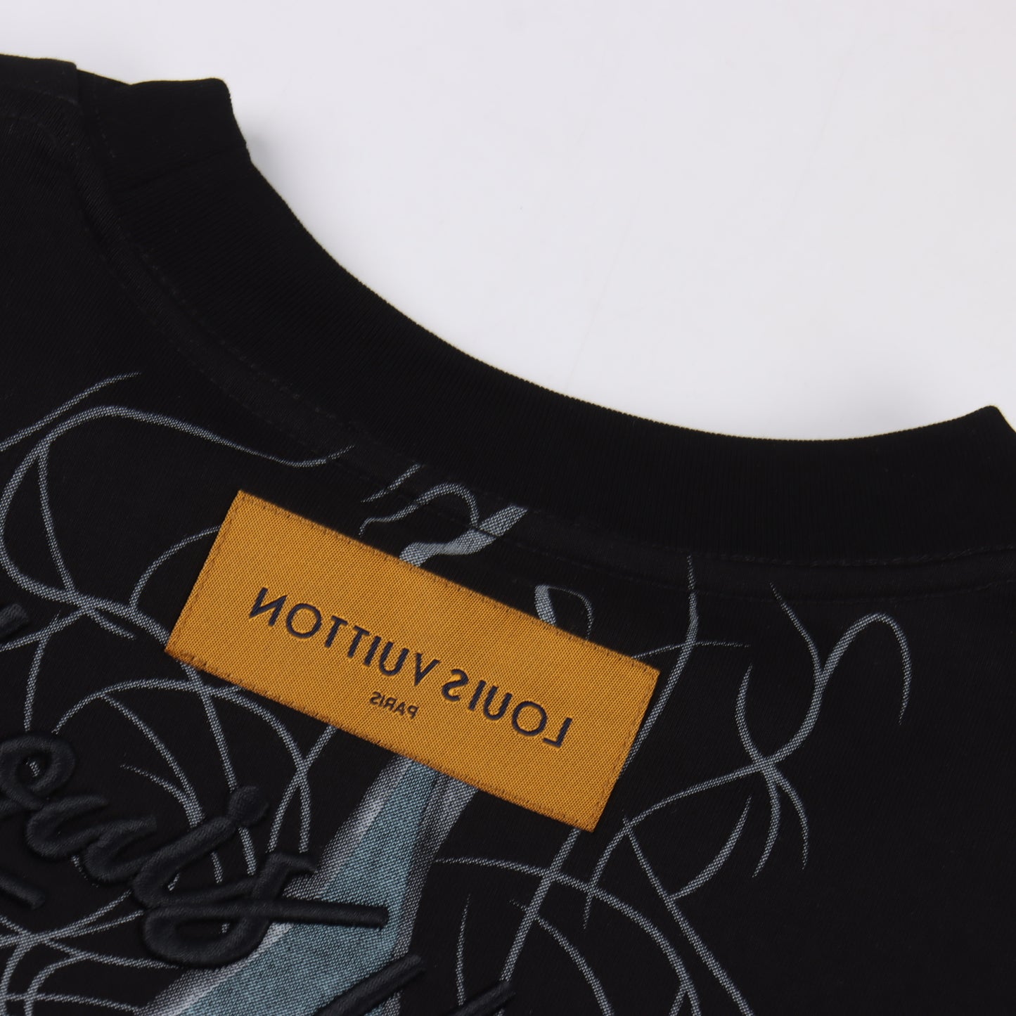 LOUIS VUITTON T-SHIRT - SCHWARZ / WEIß - SUPER CLONE 260g