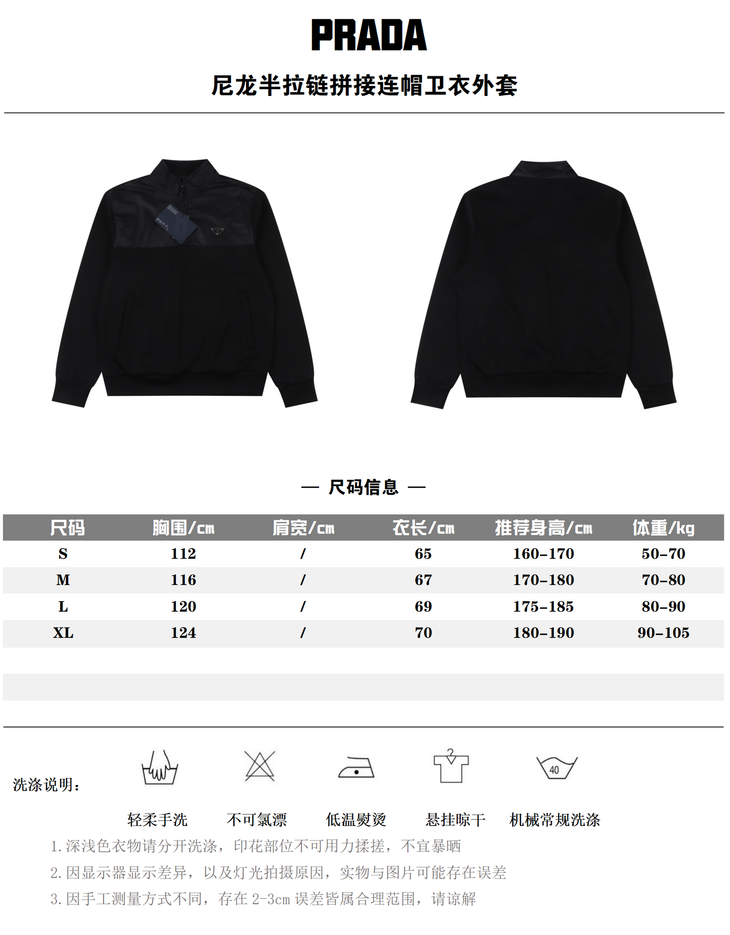 PRADA RE-NYLON ZIP JACKET - SCHWARZ/BLAU – MODEL 1 (S–XL) – mit Tags – 1:1 HIGH END