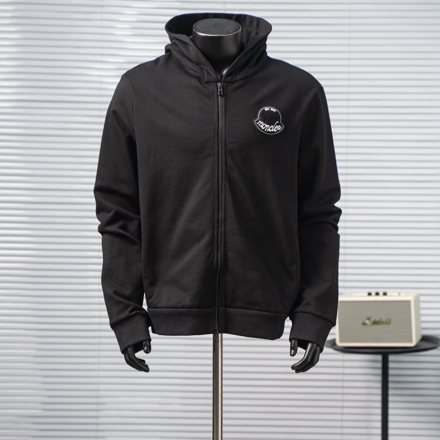MONCLER EMBROIDERED PATCH ZIP-UP HOODIE– 1:1 HIGH END