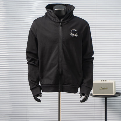 MONCLER EMBROIDERED PATCH ZIP-UP HOODIE– 1:1 HIGH END