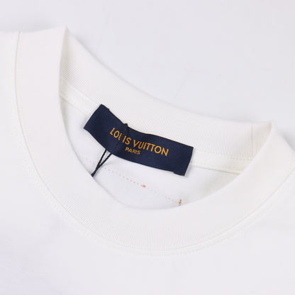 LOUIS VUITTON T-SHIRT - SCHWARZ / WEIß - SUPER CLONE 260g