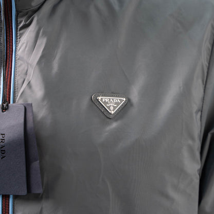 PRADA CONTRAST PIPING STAND COLLAR ZIPPER JACKET– 1:1 HIGH END