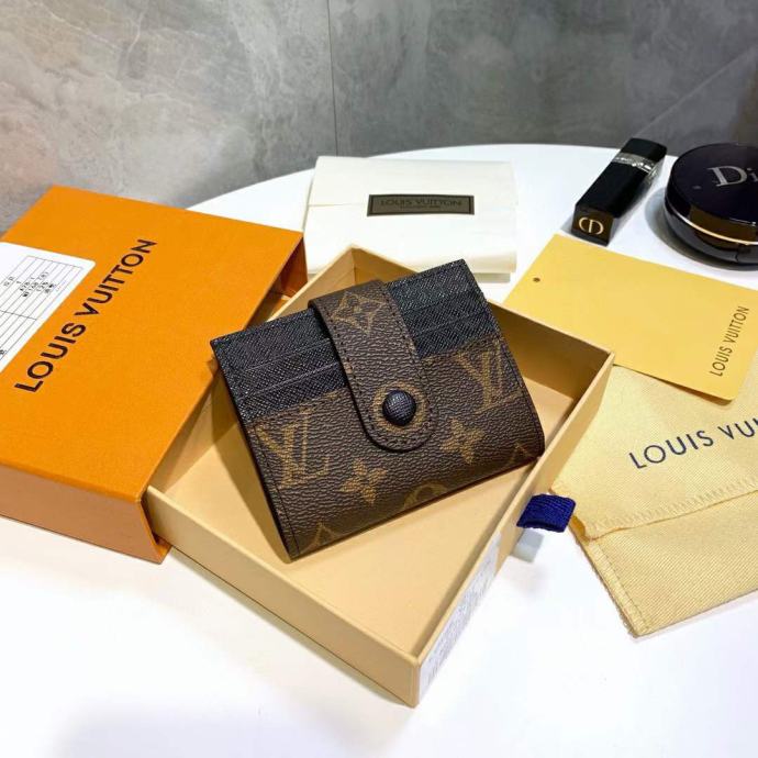 LOUIS VUITTON BUTTON MINI CARD WALLETS  - 1:1 HIGH END